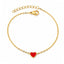 Bratara Placata cu Aur 14k Red Heart