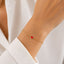 Bratara Placata cu Aur 14k Red Heart