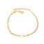 Bratara Placata cu Aur 14k Multicolora Summer Vibes