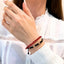 Bratara Aur 14k Snur Piatra Rosie - SORELLY