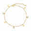Bratara de Picior Placata cu Aur 14k Charm Fluture