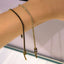 Bratari Placate cu Aur 14k Tennis 2 mm Pietre Albe si Negre