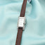 Ceas Aur 14k Alb Prestige Curea Maro - SORELLY