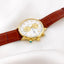 Ceas Aur 14k Geneve Barbati Curea Maro - SORELLY