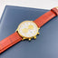 Ceas Aur 14k Geneve Barbati Curea Maro - SORELLY