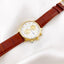 Ceas Aur 14k Geneve Barbati Curea Maro - SORELLY