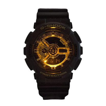 Ceas CASIO G-Shock Black and Gold 50 mm 20 ATM GA-110GB-1AER