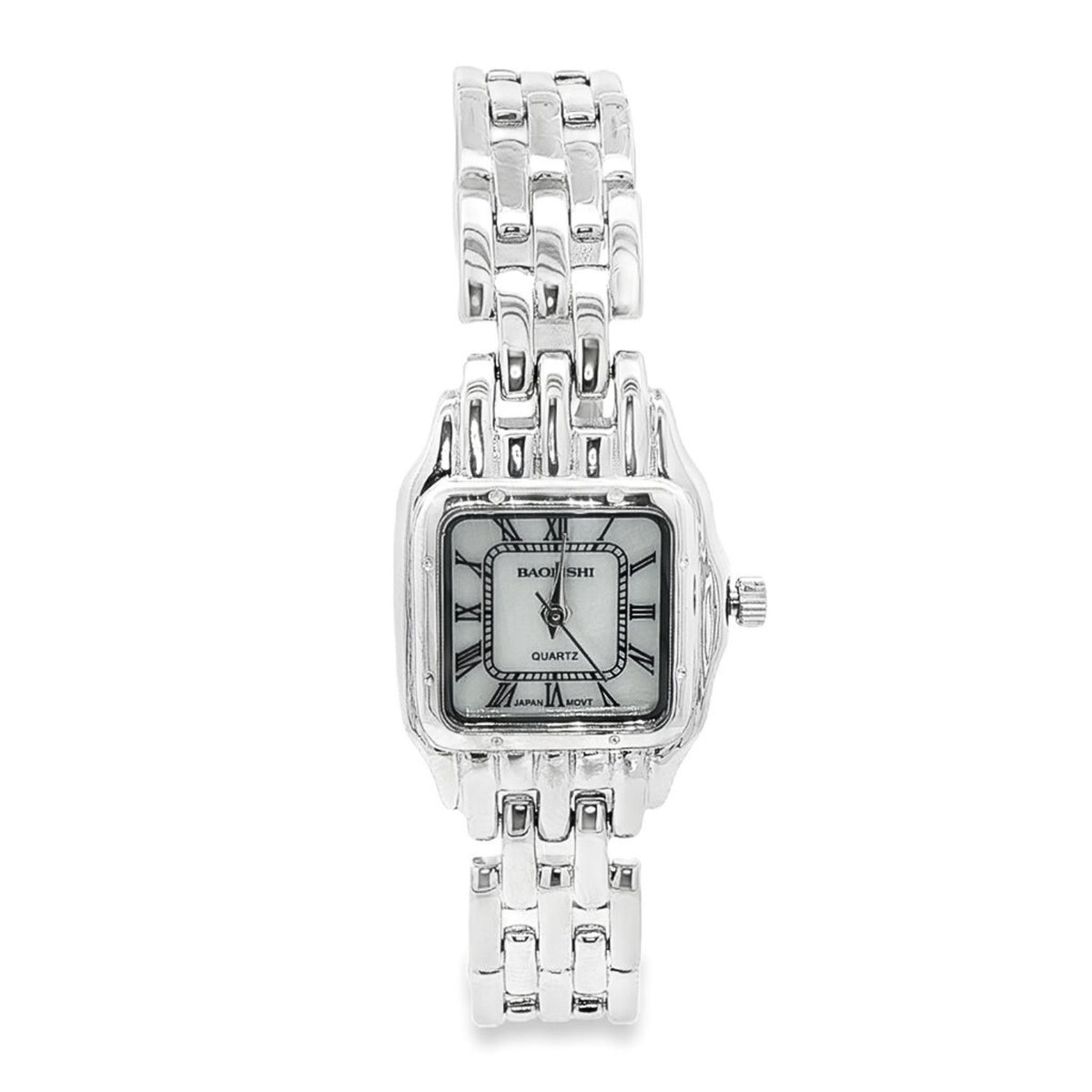 Ceas Argint 22 mm Dama Cadran Patrat