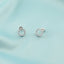 Cercei Argint Cerc Minimalist cu Pietre Zirconia - SORELLY