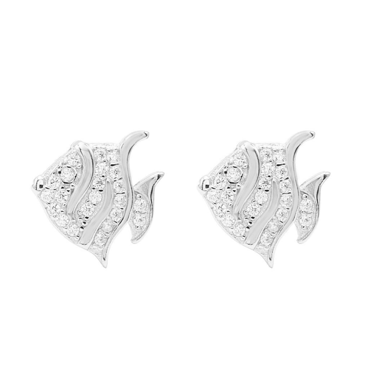 Cercei Argint Cute Fish