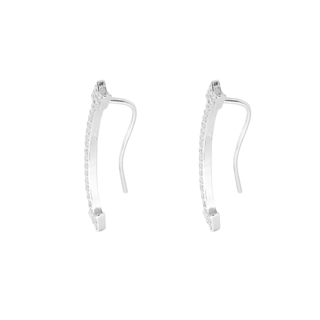 Cercei Argint Ear Climbers Arrow