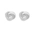 Cercei Argint Floare cu Piatra Zirconia 1.8 cm