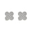 Cercei Argint Floare cu Pietre Zirconia 8mm