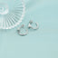 Cercei Argint Geometric Hoop