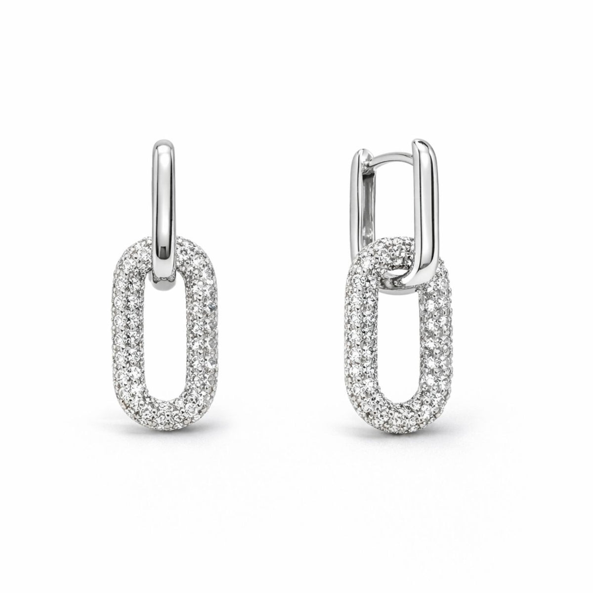 Cercei Argint Huggie Hoops