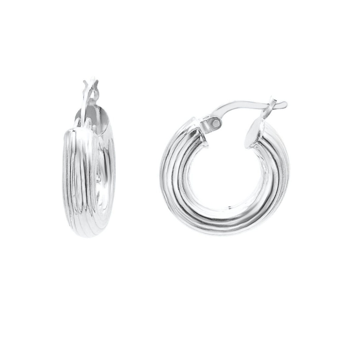 Cercei Argint Minimalist Hoops