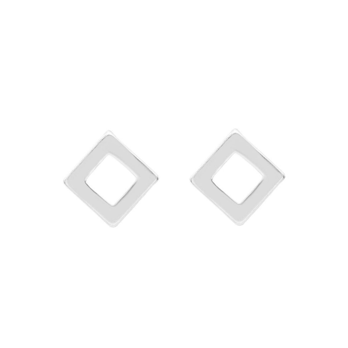 Cercei Argint Minimalist Square