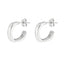 Cercei Argint Geometric Hoop