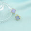 Cercei Argint Placat cu Aur Floare Mov - SORELLY