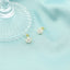 Cercei Argint Placat cu Aur Floare cu Email - SORELLY