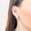 Cercei Argint Placat cu Aur Floare cu Sidef