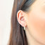 Cercei Argint Placat cu Aur Huggie Hoops