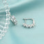 Cercei Argint Tennis cu Pietre Zirconia Albe - SORELLY