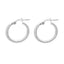 Cercei Argint Texturized Hoops