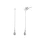 Cercei Aur 14k Alb Fir cu Diamant 0.026 ct - SORELLY