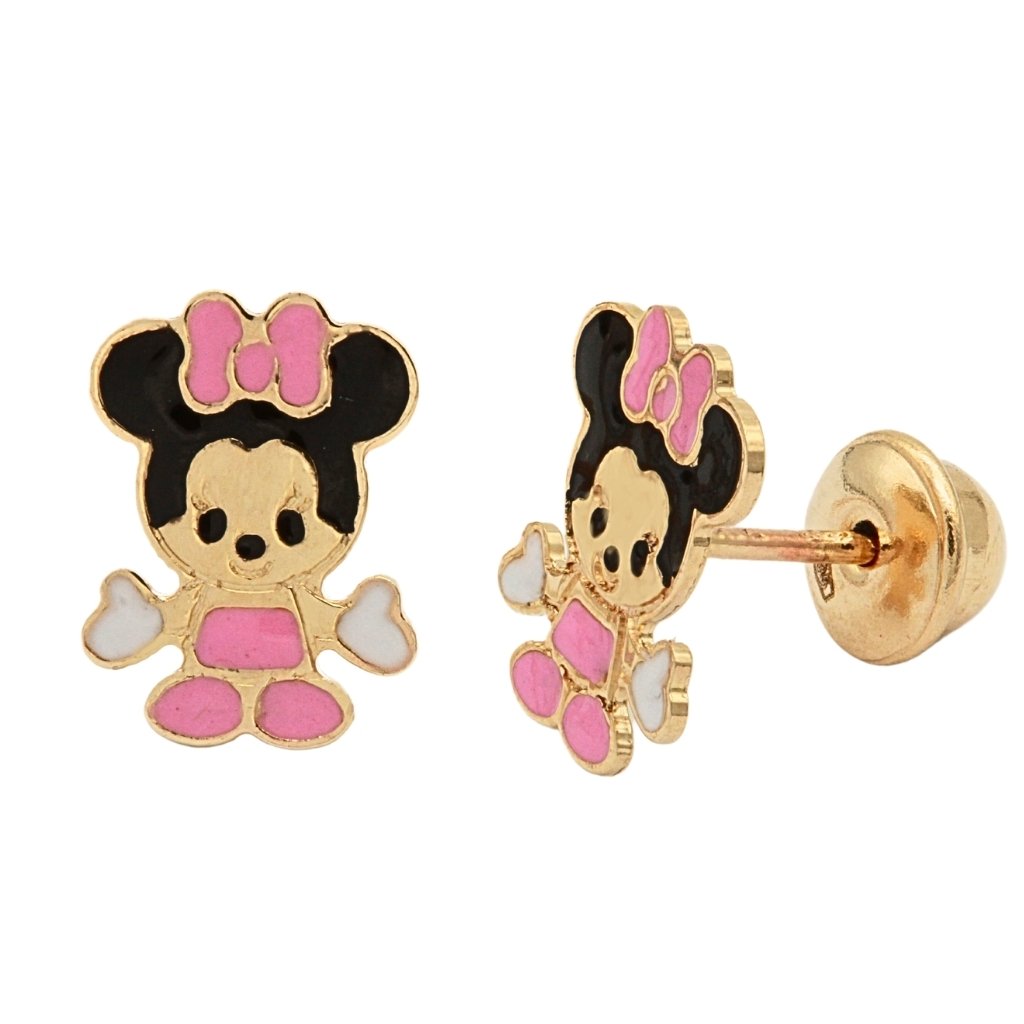 Cercei Aur 14k Copii Minnie