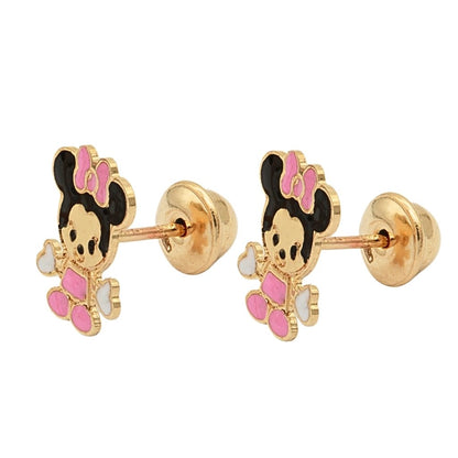 Cercei Aur 14k Copii Minnie