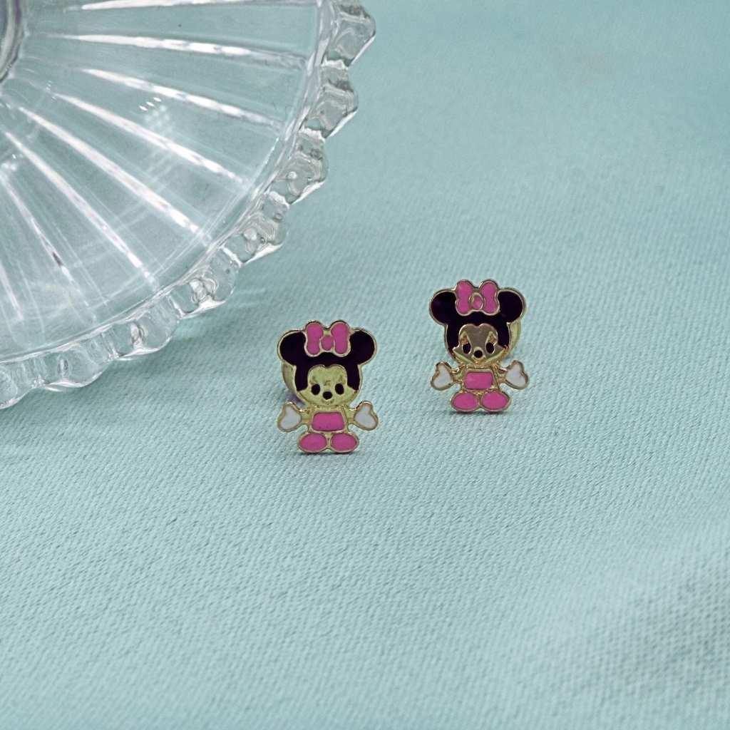 Cercei Aur 14k Copii Minnie