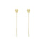 Cercei Aur 14k Fir Inima - SORELLY
