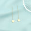Cercei Aur 14k Fir Inima - SORELLY