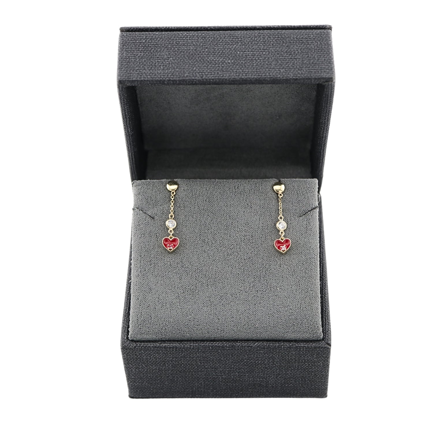 Cercei Aur 14k Fir cu Inima - SORELLY