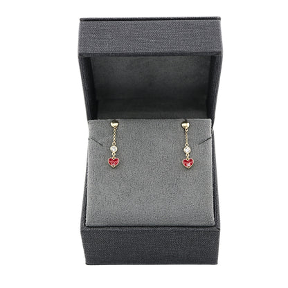 Cercei Aur 14k Fir cu Inima - SORELLY