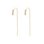 Cercei Aur 14k Fir Tennis cu Pietre Albe