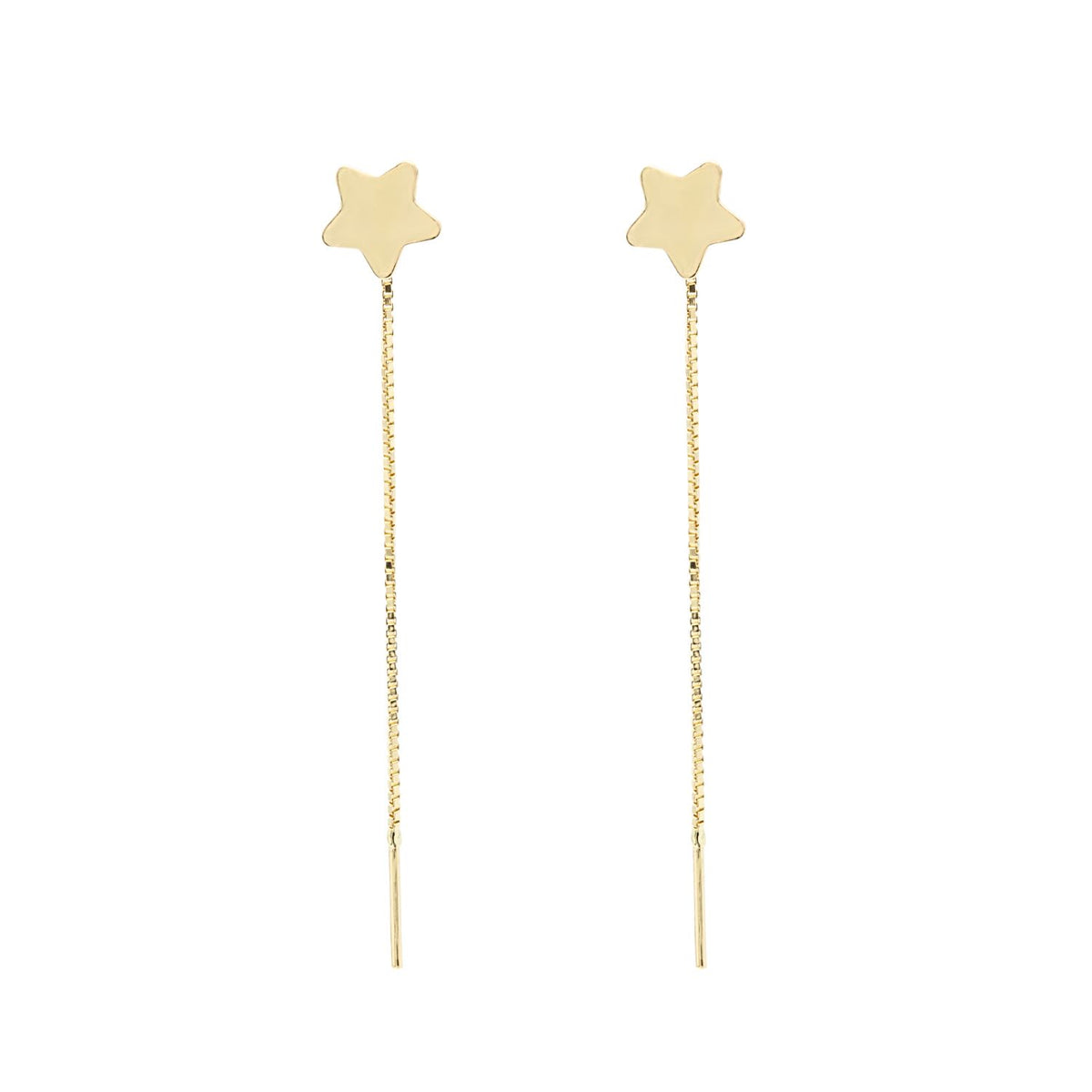 Cercei Aur 14k Fir Stelute