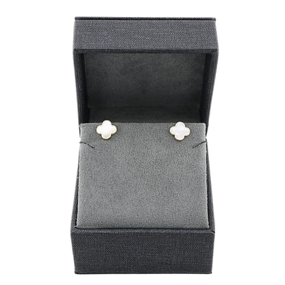 Cercei Aur 14k Floare cu Sidef - SORELLY