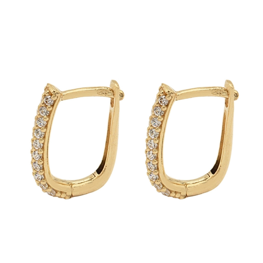 Cercei Aur 14k Huggie Hoops