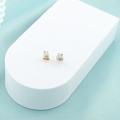 Cercei Aur 14k Lalea cu Diamante 0.053ct