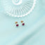 Cercei Aur 14k Roz Halo cu Diamante 0.047ct si Rubin 0.578ct