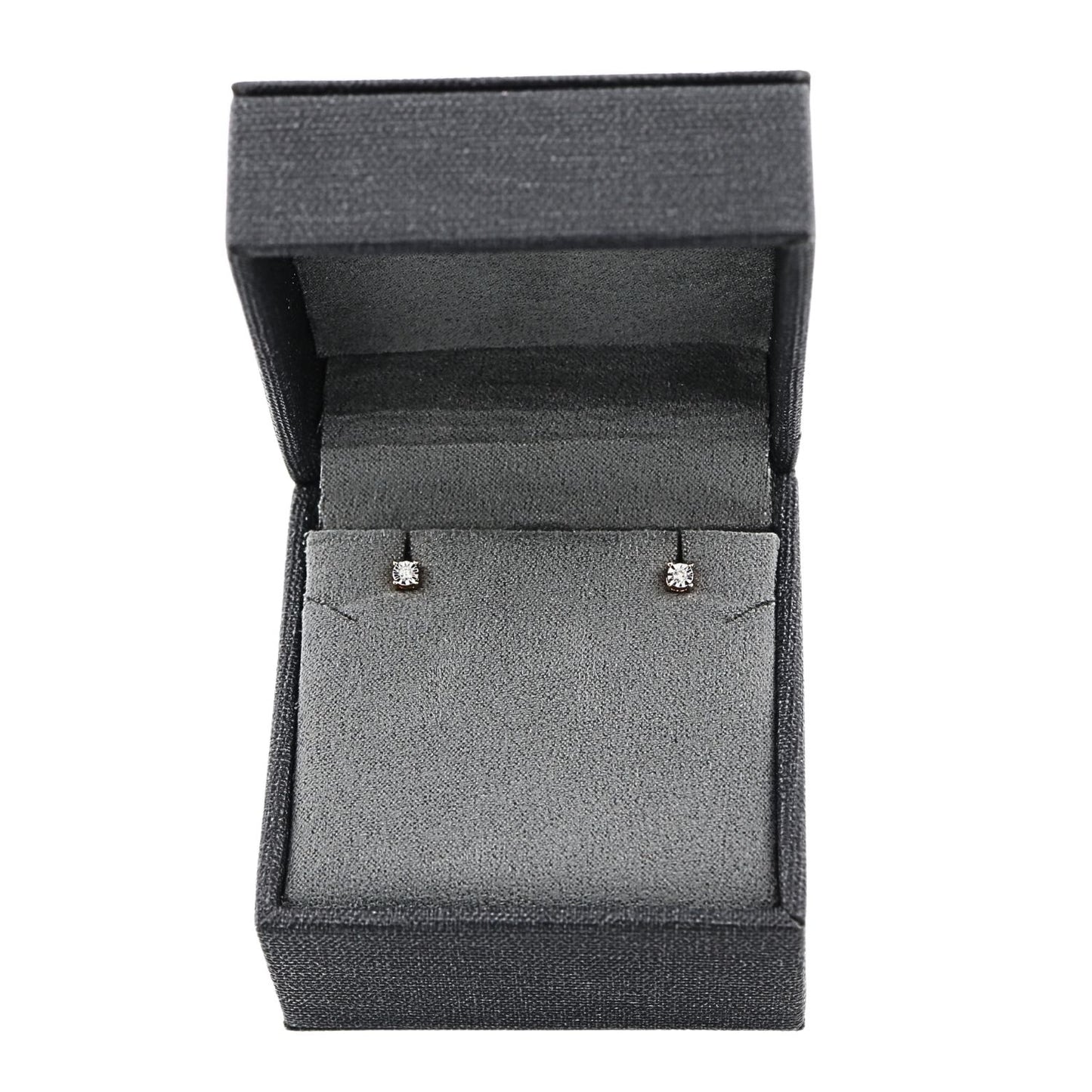Cercei Aur 14k Roz cu Diamante 0.051 ct