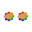 Cercei Aur 14k Soare Multicolor - SORELLY