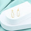Cercei Aur 14k cu Diamante 0.093ct Paperclip