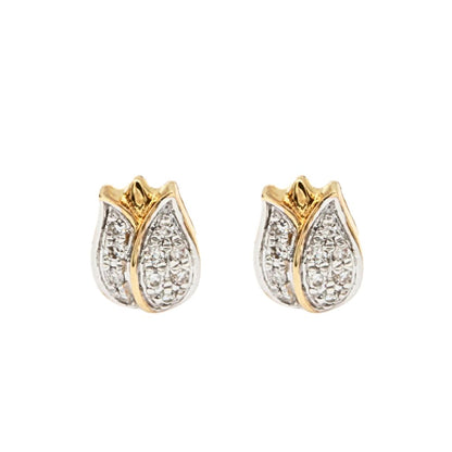 Cercei Aur 14k Lalea cu Diamante 0.053ct - SORELLY