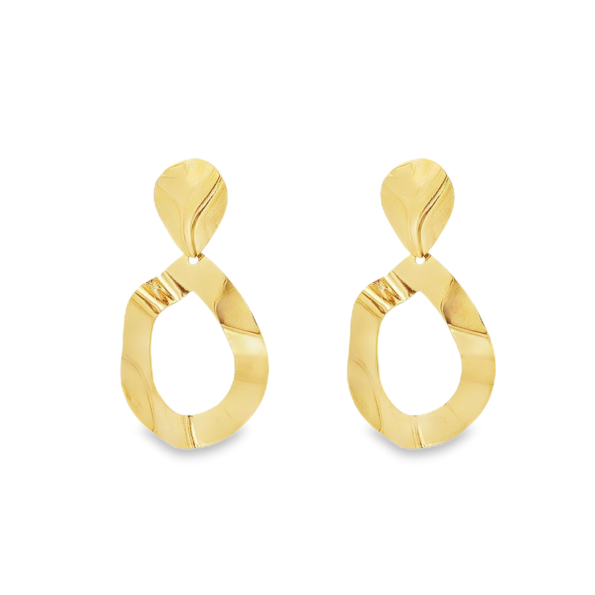 Cercei Placati cu Aur 14k Lacrima