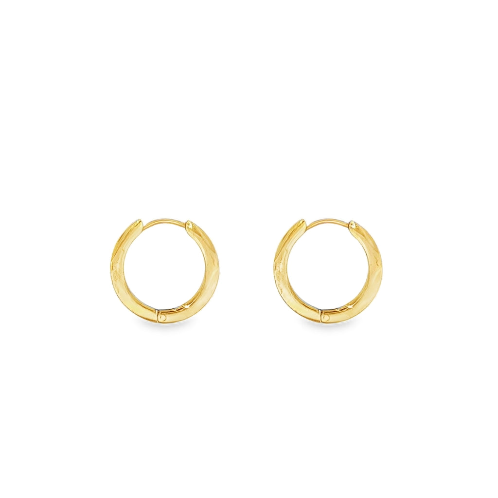 Cercei Placati cu Aur 14k Hoops 1.3 cm