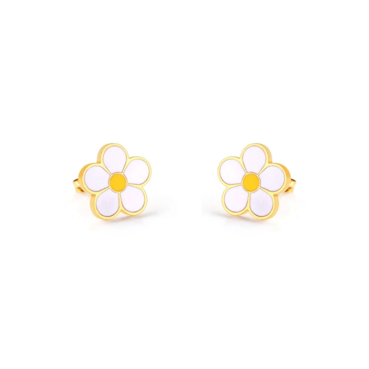 Cercei Placati cu Aur 14k Daisy