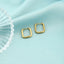 Cercei Placati cu Aur Square Hoops